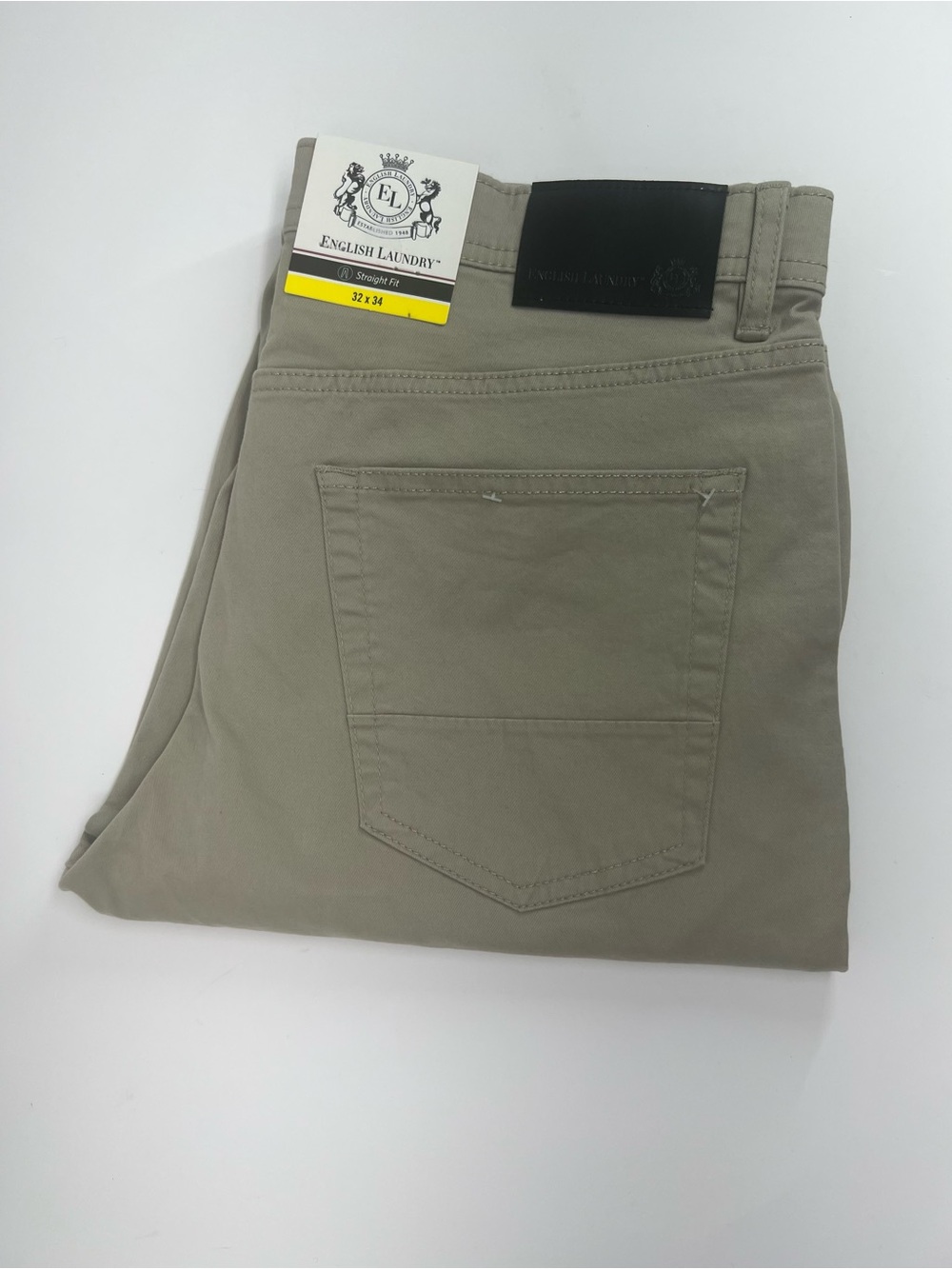 English Laundry Men’s Straight Fit Khaki Pants Size 32 X 34
